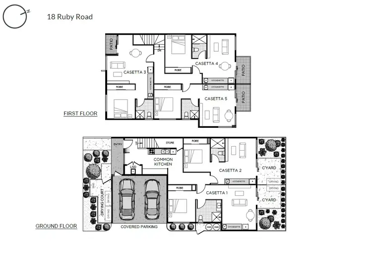 Floorplan of Homely unit listing, 3/18 Ruby Road, Mitchelton QLD 4053
