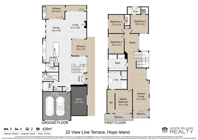 Floorplan of Homely house listing, 22 View Line Terrace, Hope Island QLD 4212