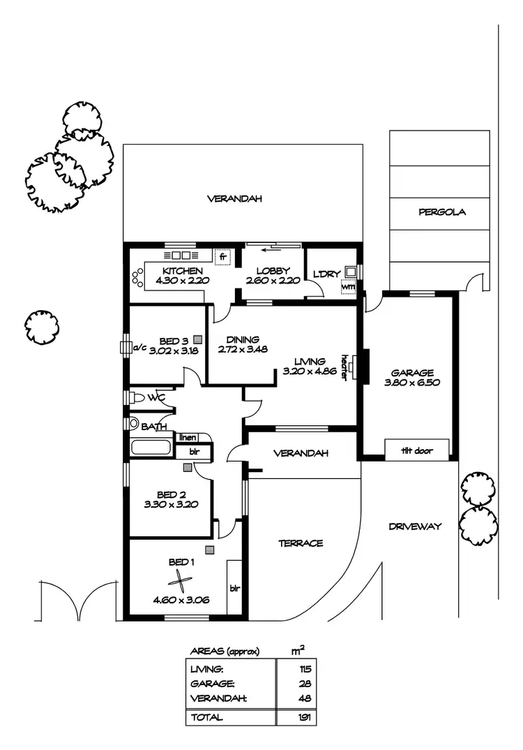 Floorplan of Homely house listing, 15 Glenburnie Avenue, Northfield SA 5085
