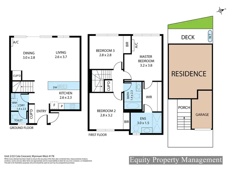Floorplan of Homely townhouse listing, 2/22 Cola Crescent, Wynnum West QLD 4178