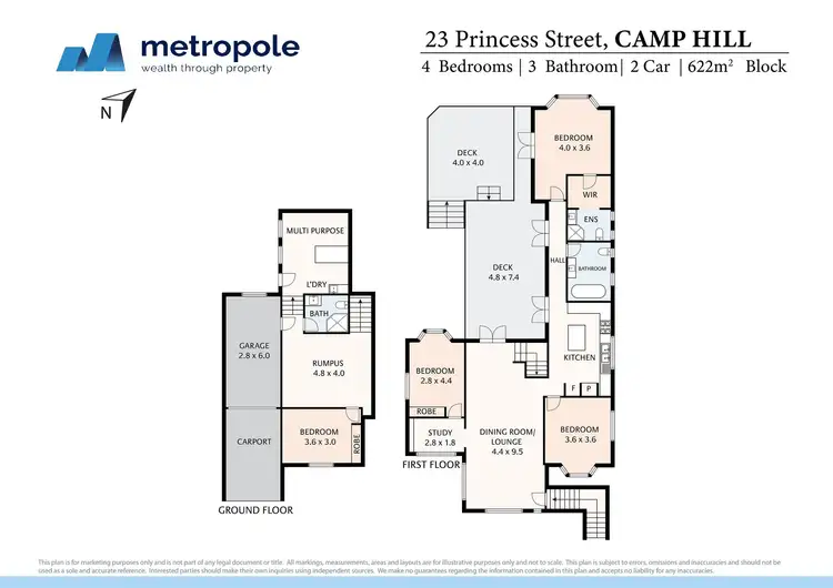 Floorplan of Homely house listing, 23 Princess Street, Camp Hill QLD 4152