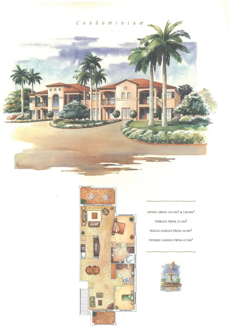 Floorplan of Homely apartment listing, 3213 Palladian Drive, Hope Island QLD 4212
