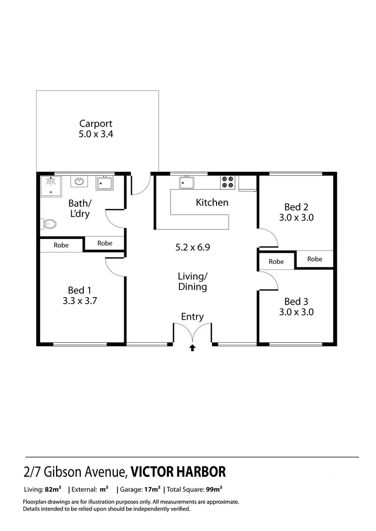 Floorplan of Homely house listing, 2/3 Gibson Avenue, Victor Harbor SA 5211