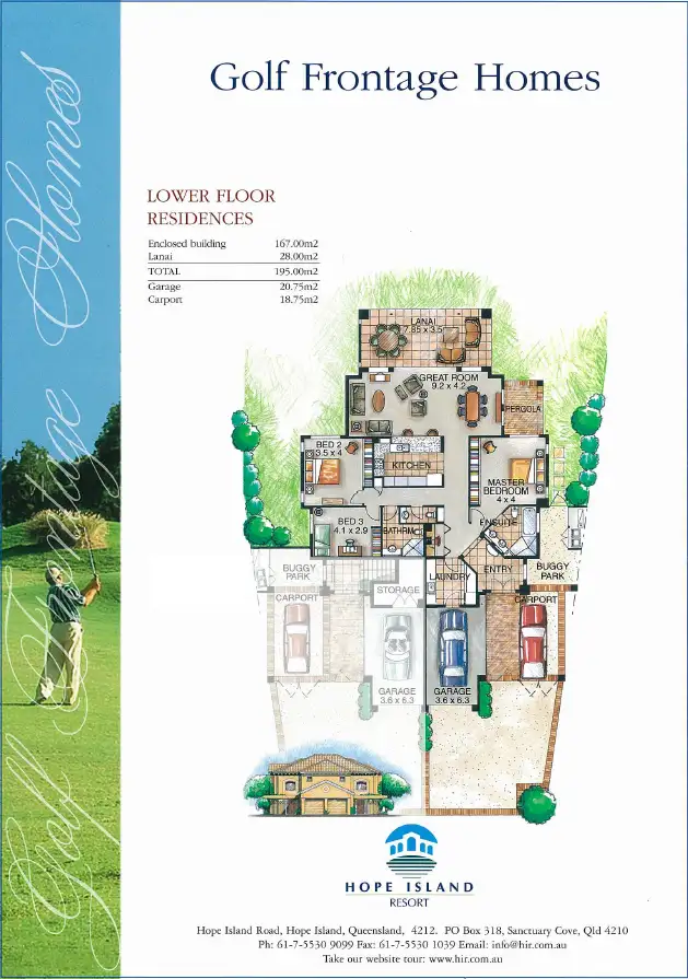 Floorplan of Homely villa listing, 3202 Palladian Drive, Hope Island QLD 4212