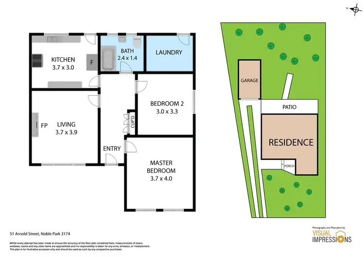Floorplan of Homely house listing, 51 Arnold Street, Noble Park VIC 3174