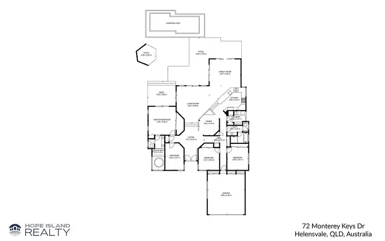 Floorplan of Homely house listing, 72 Monterey Keys Dr, Helensvale QLD 4212