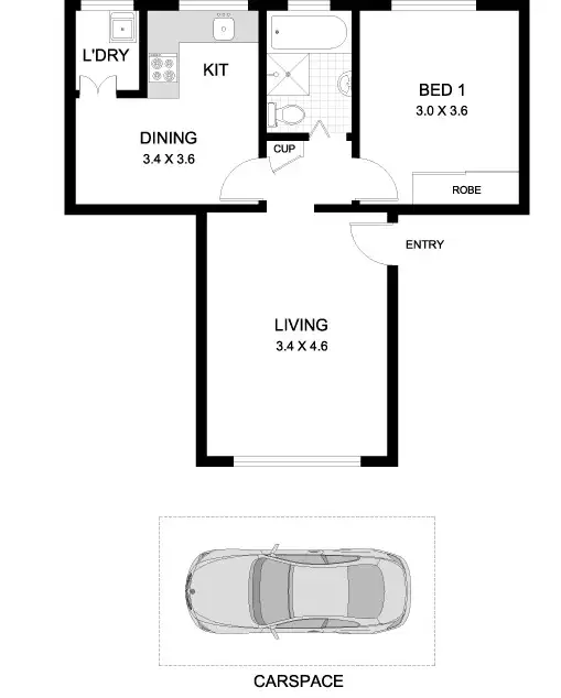 Floorplan of Homely apartment listing, 3/27 Cobar Street, Dulwich Hill NSW 2203