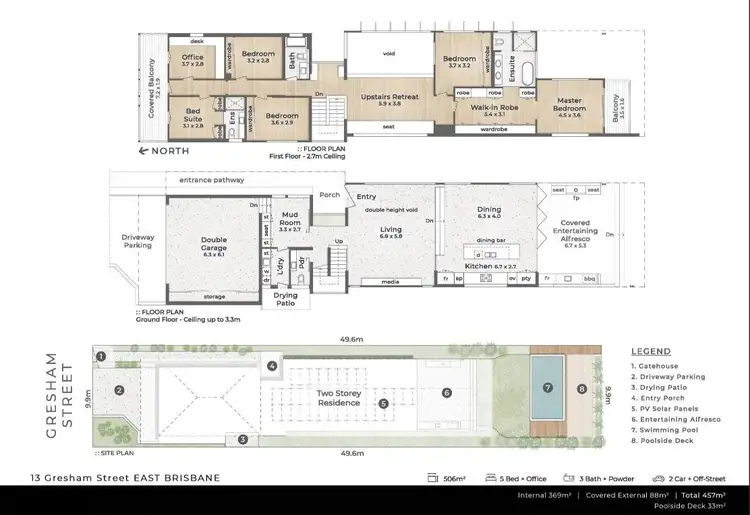 Floorplan of Homely house listing, 13 Gresham Street, East Brisbane QLD 4169