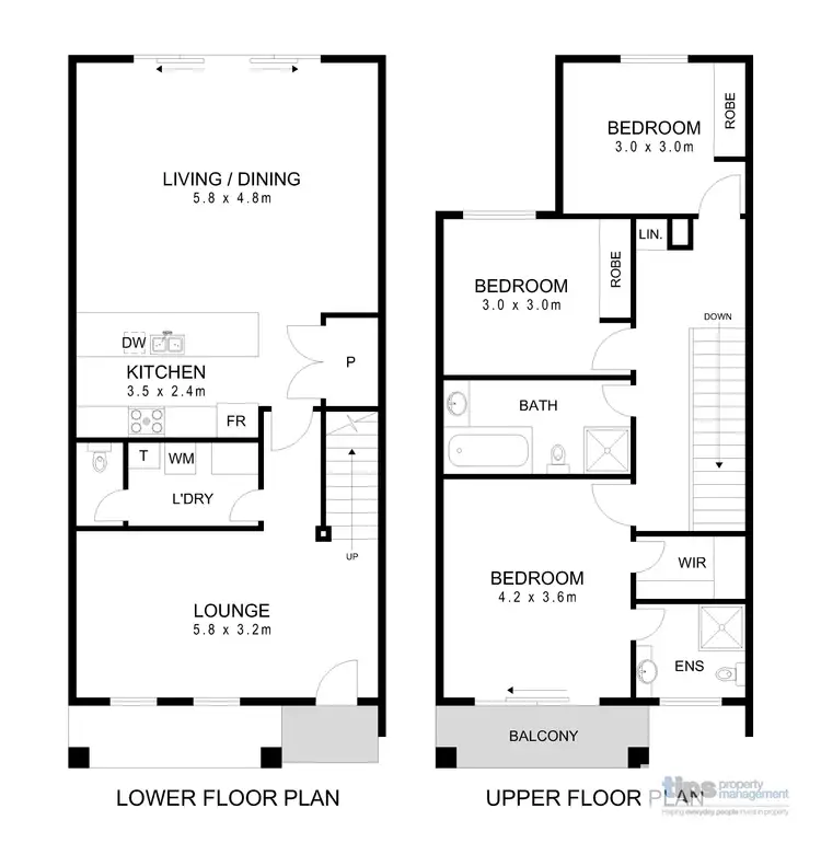 Floorplan of Homely townhouse listing, 20 Allen Court, Evanston Gardens SA 5116