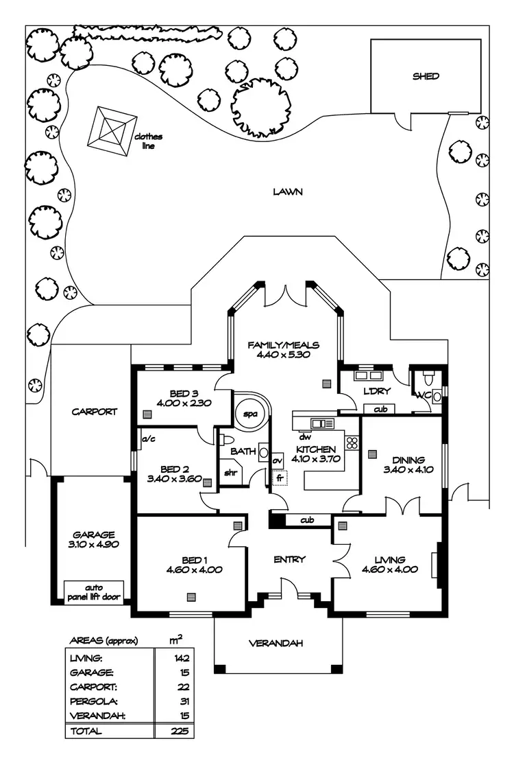 Floorplan of Homely house listing, 10 Lovell Avenue, Manningham SA 5086