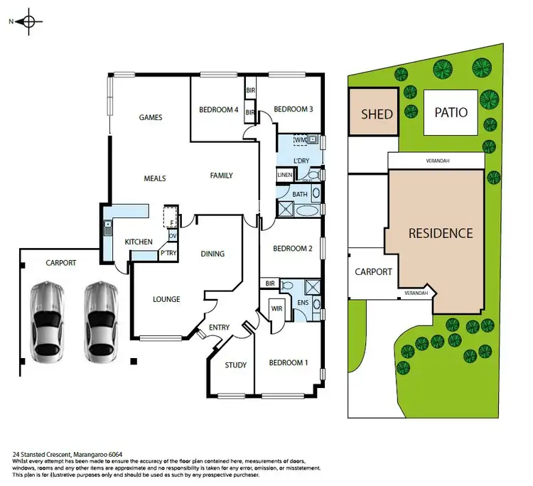 Floorplan of Homely house listing, 24 Stansted Crescent, Marangaroo WA 6064