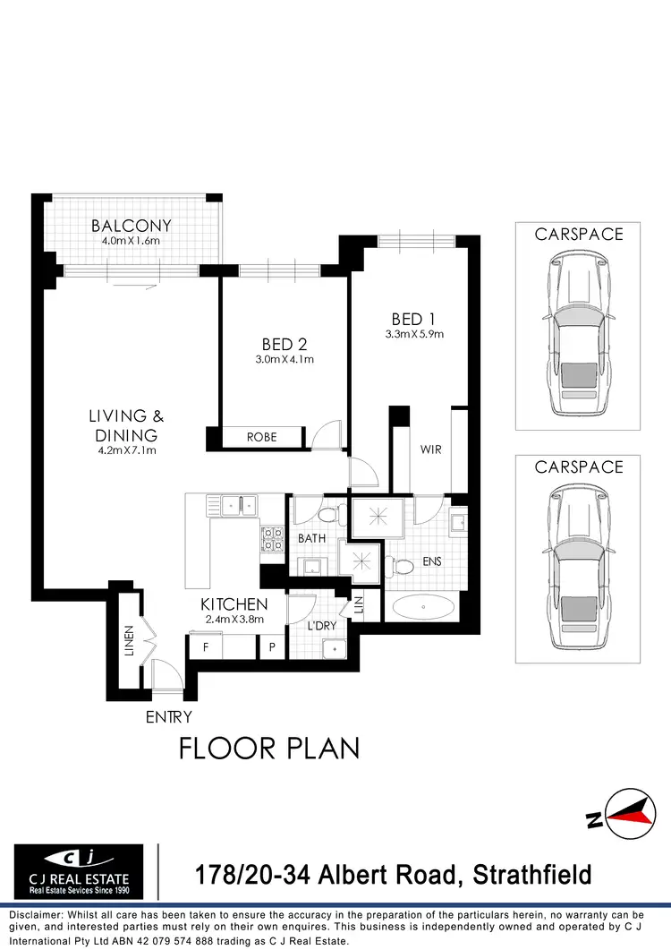 Floorplan of Homely apartment listing, 178/20 Albert Road, Strathfield NSW 2135