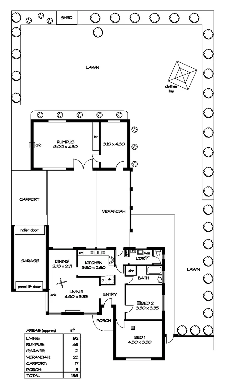 Floorplan of Homely house listing, 1 Maxwell Road, Manningham SA 5086