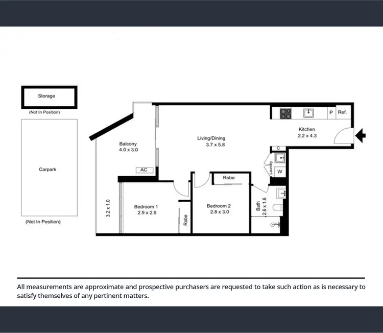 Floorplan of Homely apartment listing, 2113/3 Yarra Street, South Yarra VIC 3141