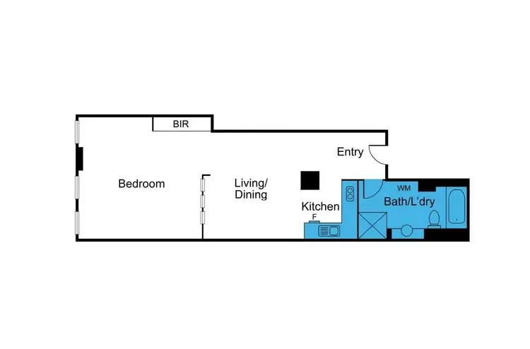 Floorplan of Homely apartment listing, 405/471 Little Bourke Street, Melbourne VIC 3000