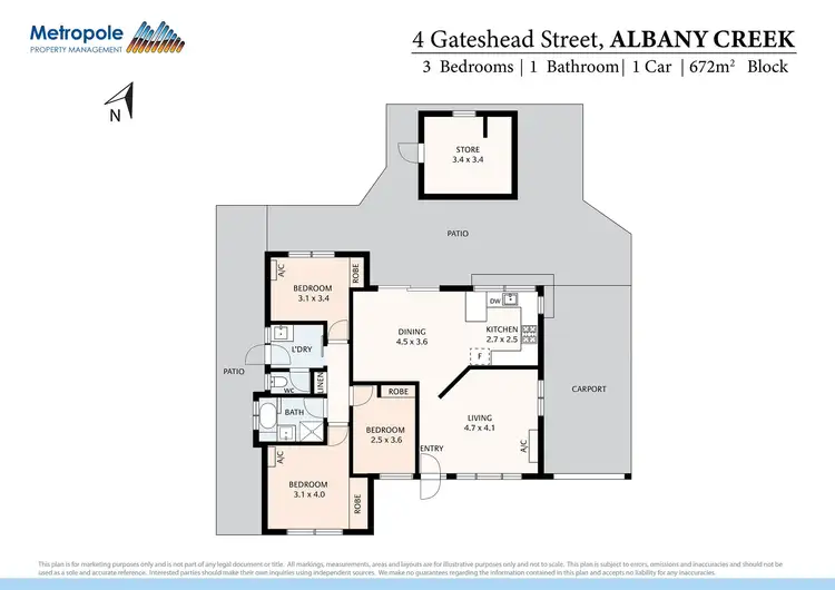 Floorplan of Homely house listing, 4 Gateshead Street, Albany Creek QLD 4035