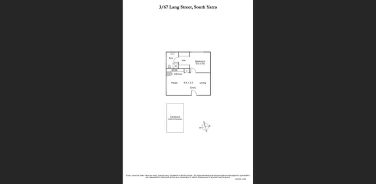 Floorplan of Homely apartment listing, 3/67 Lang Street, South Yarra VIC 3141
