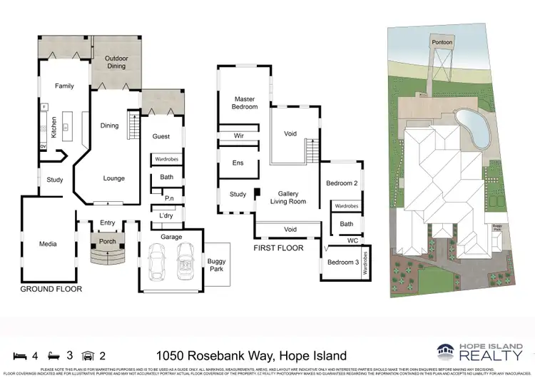 Floorplan of Homely house listing, 1050 Rosebank Way, Hope Island QLD 4212