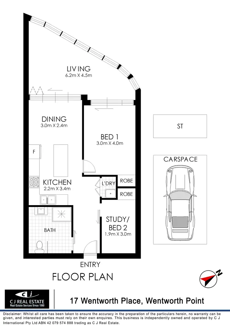Floorplan of Homely apartment listing, 17 Wentworth Pl, Wentworth Point NSW 2127
