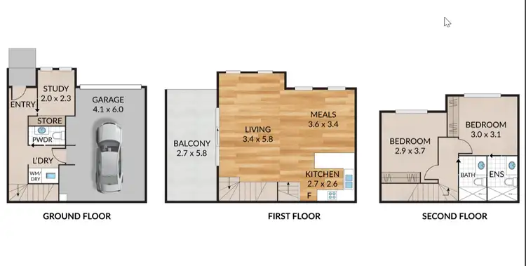 Floorplan of Homely townhouse listing, 20/222 Williamsons Road, Doncaster VIC 3108