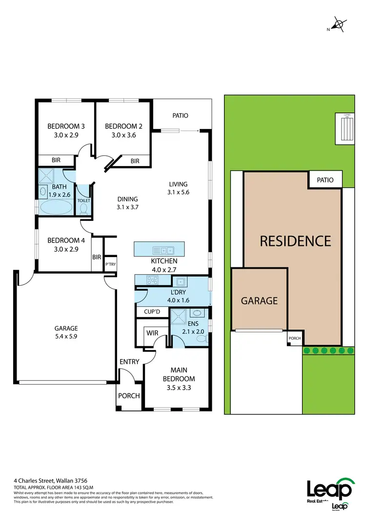 Floorplan of Homely house listing, 4 Charles Street, Wallan VIC 3756