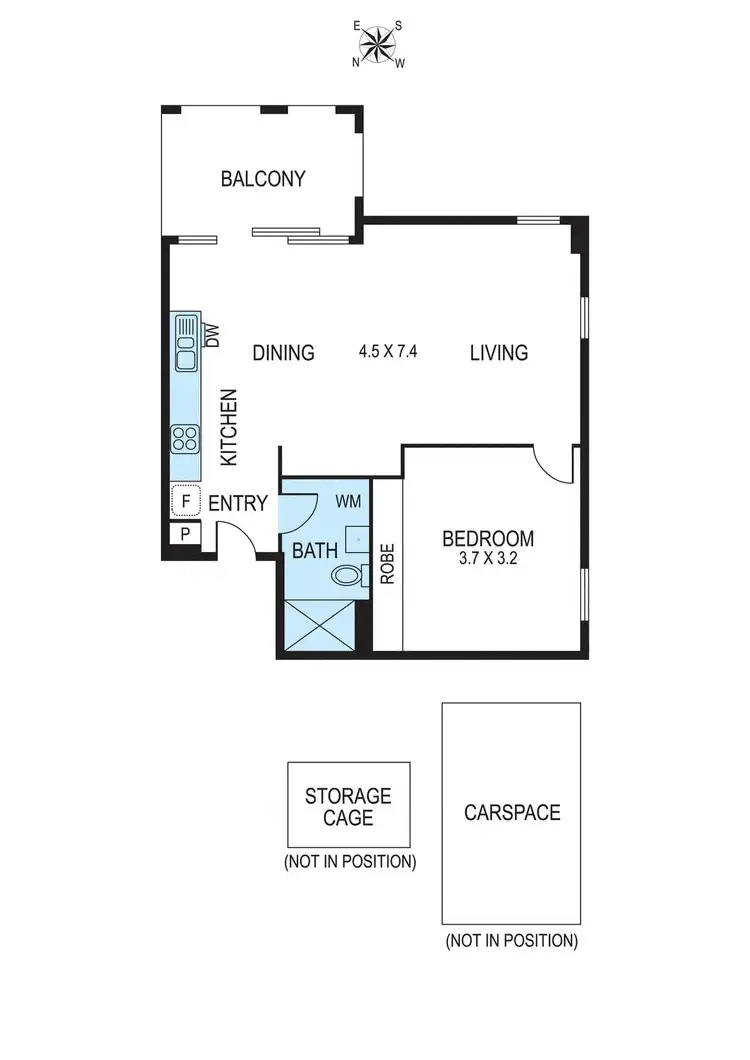 Floorplan of Homely apartment listing, 810b/10 Trenerry Crescent, Abbotsford VIC 3067