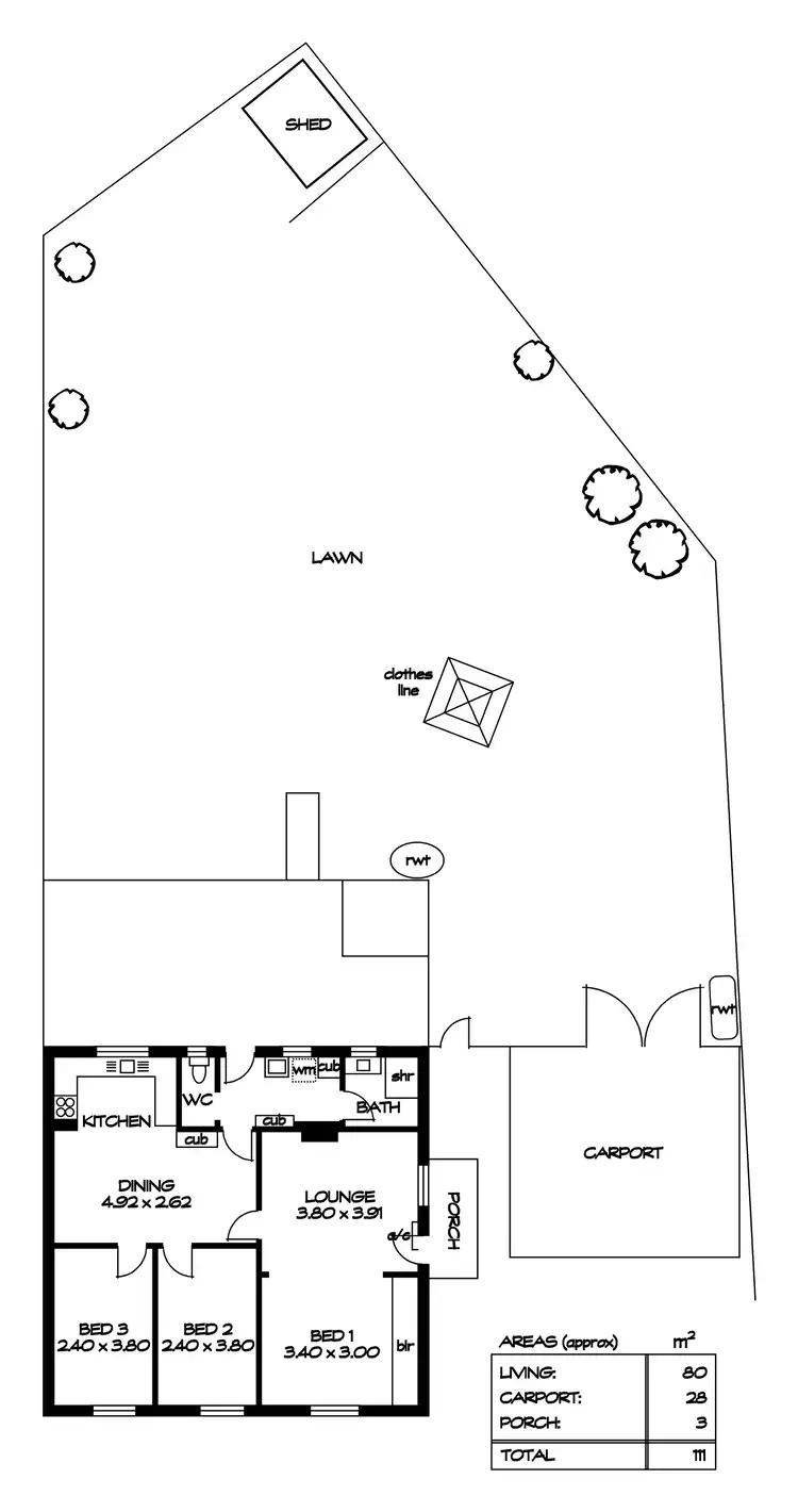 Floorplan of Homely house listing, 24 Lawrence Avenue, Gawler South SA 5118