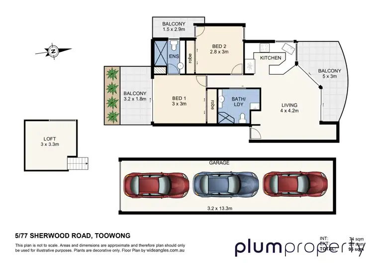 Floorplan of Homely unit listing, 5/77 Sherwood Road, Toowong QLD 4066
