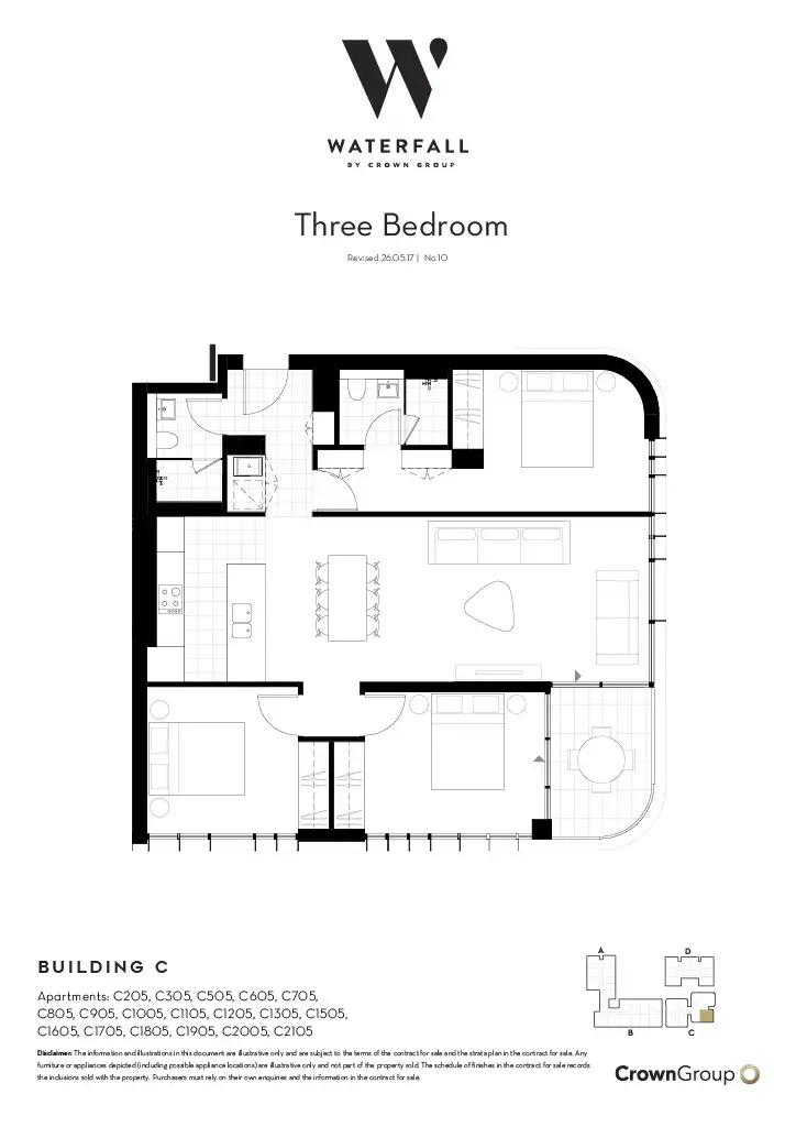 Floorplan of Homely unit listing, C1205/21 Dunkerley Place, Waterloo NSW 2017