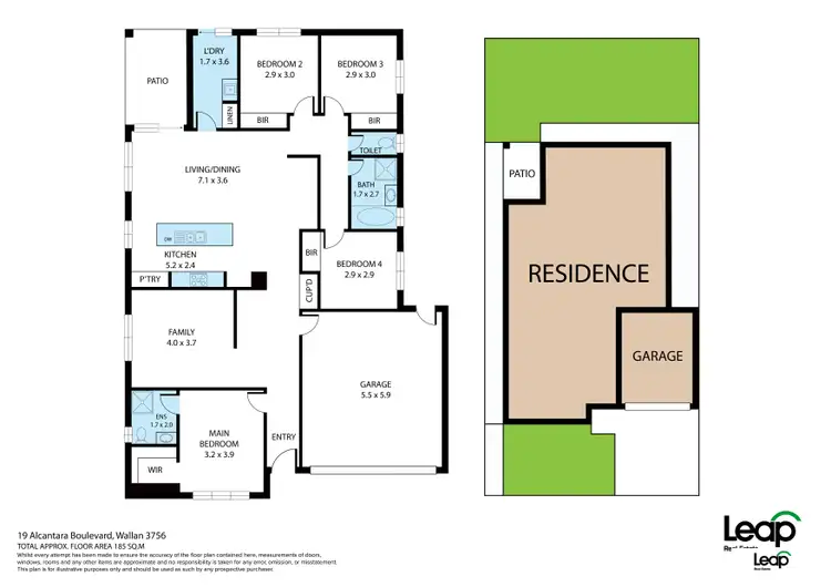 Floorplan of Homely house listing, 19 Alcantara Boulevard, Wallan VIC 3756