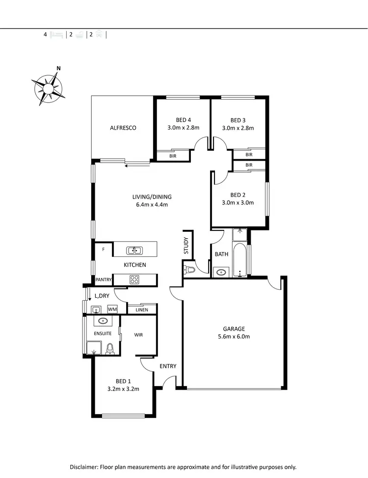 Floorplan of Homely house listing, 16 Banks Way, Logan Reserve QLD 4133