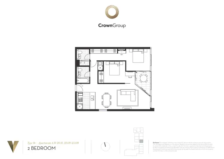 Floorplan of Homely apartment listing, 2109/45 Macquarie Street, Parramatta NSW 2150