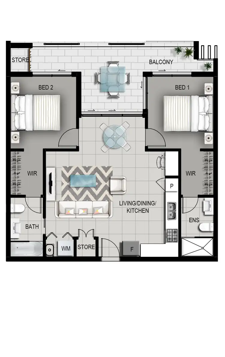 Floorplan of Homely apartment listing, 6/58 Ludwick Street, Cannon Hill QLD 4170