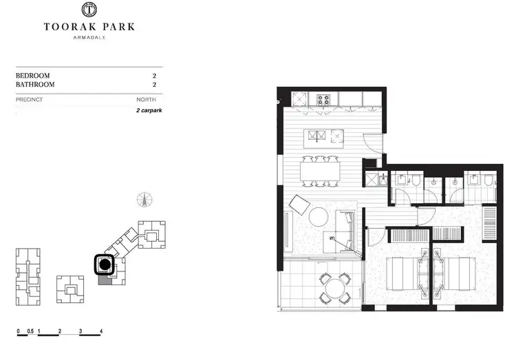 Floorplan of Homely apartment listing, 303/5 Evergreen Mews, Armadale VIC 3143