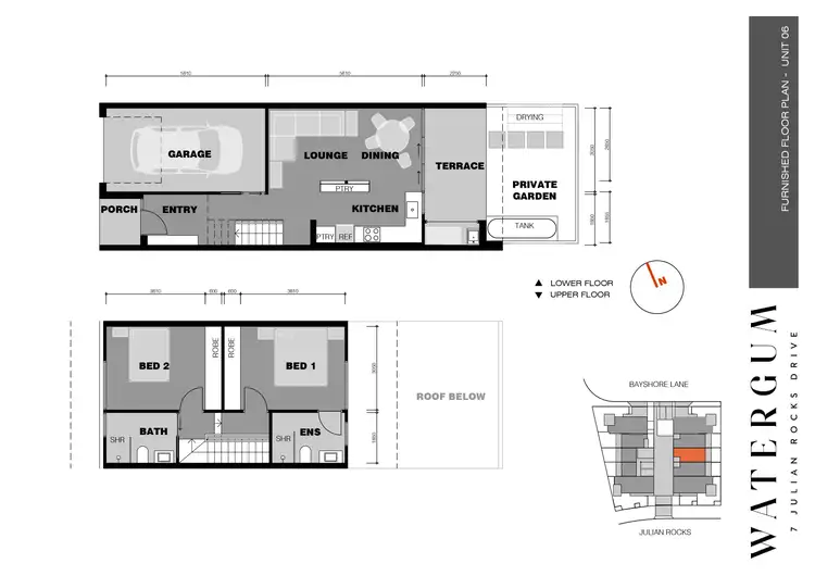 Floorplan of Homely townhouse listing, 6/7 Julian Rocks Drive, Byron Bay NSW 2481