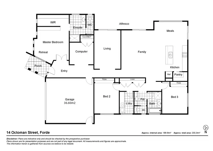 Floorplan of Homely house listing, 14 Octoman Street, Forde ACT 2914