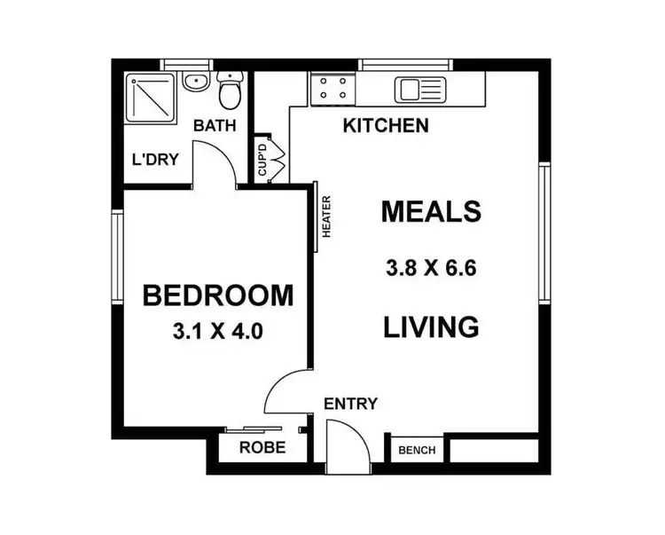 Floorplan of Homely apartment listing, 5/37 Mynong Crescent, Ascot Vale VIC 3032