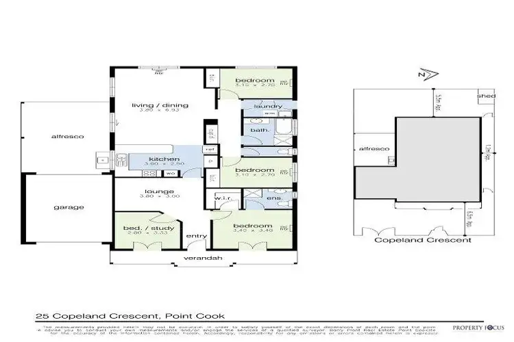Floorplan of Homely house listing, 25 Copeland Crescent, Point Cook VIC 3030