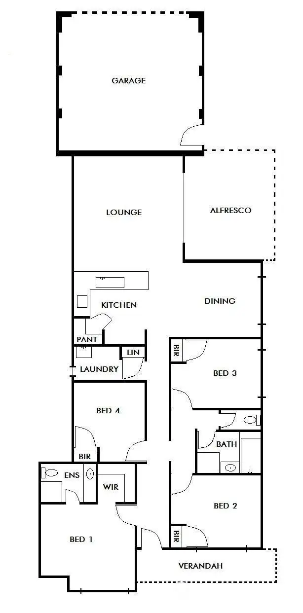 Floorplan of Homely house listing, 16 Euclase Link, Wellard WA 6170