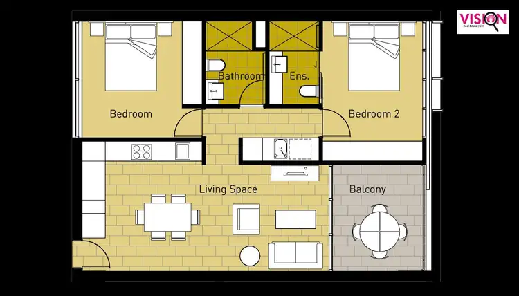 Floorplan of Homely unit listing, 805/3 Kirribilli Avenue, East Mackay QLD 4740