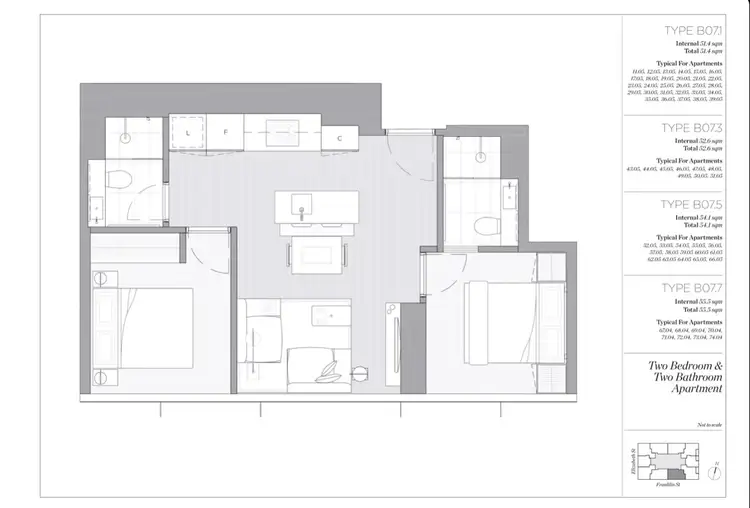 Floorplan of Homely apartment listing, 5905/462 Elizabeth Street, Melbourne VIC 3000