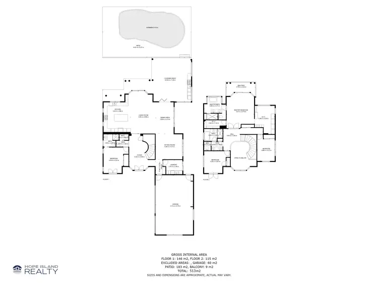 Floorplan of Homely house listing, 3161 Riverleigh Drive, Hope Island QLD 4212