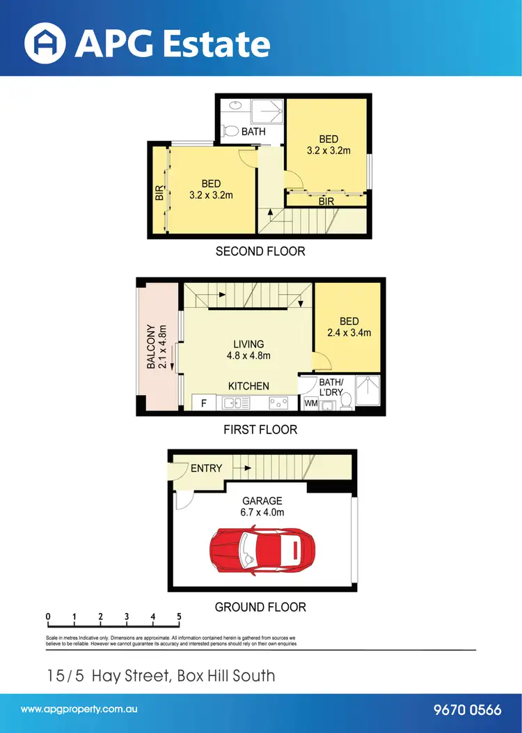 Floorplan of Homely townhouse listing, 15/5 Hay Street, Box Hill South VIC 3128