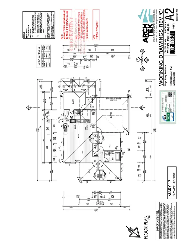 Floorplan of Homely house listing, 23 Cobram Drive, Eynesbury VIC 3338