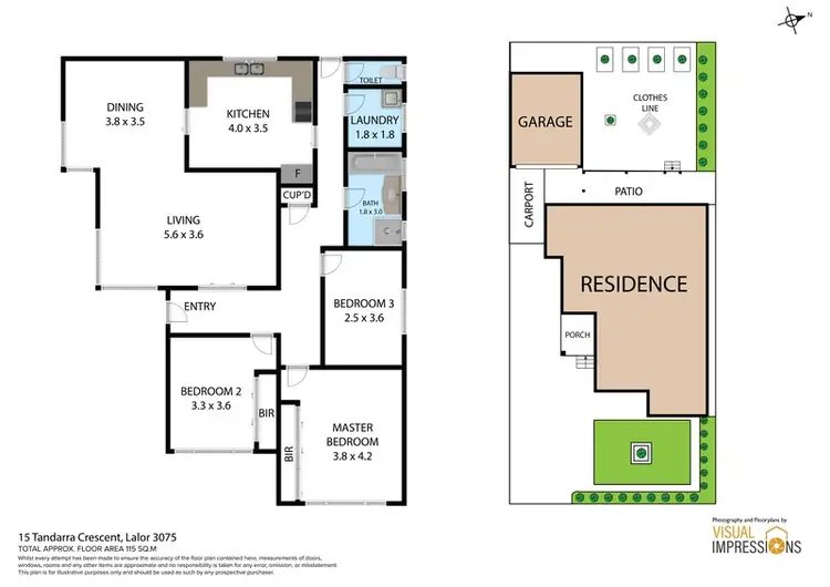 Floorplan of Homely house listing, 15 Tandarra Crescent, Lalor VIC 3075
