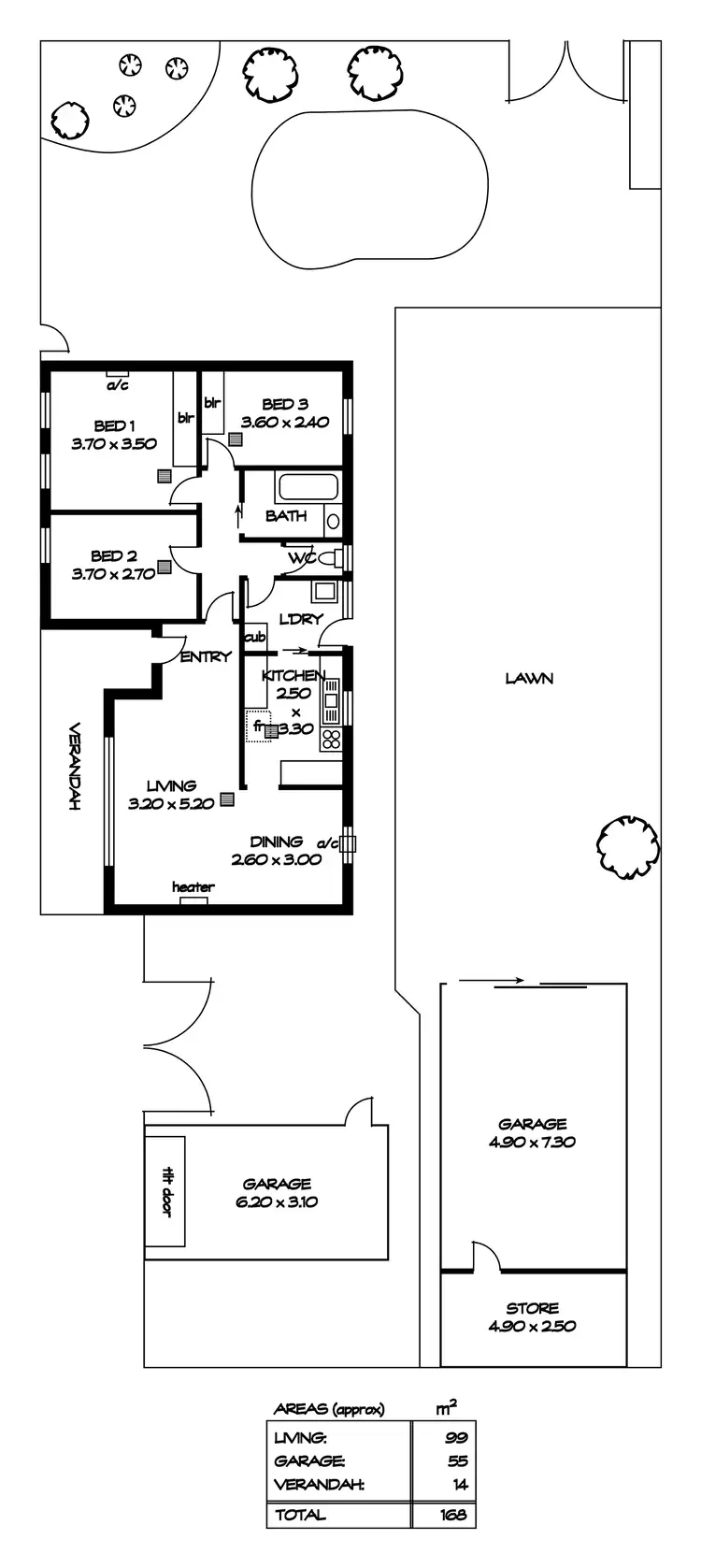Floorplan of Homely house listing, 22 Tallara Crescent, Munno Para SA 5115