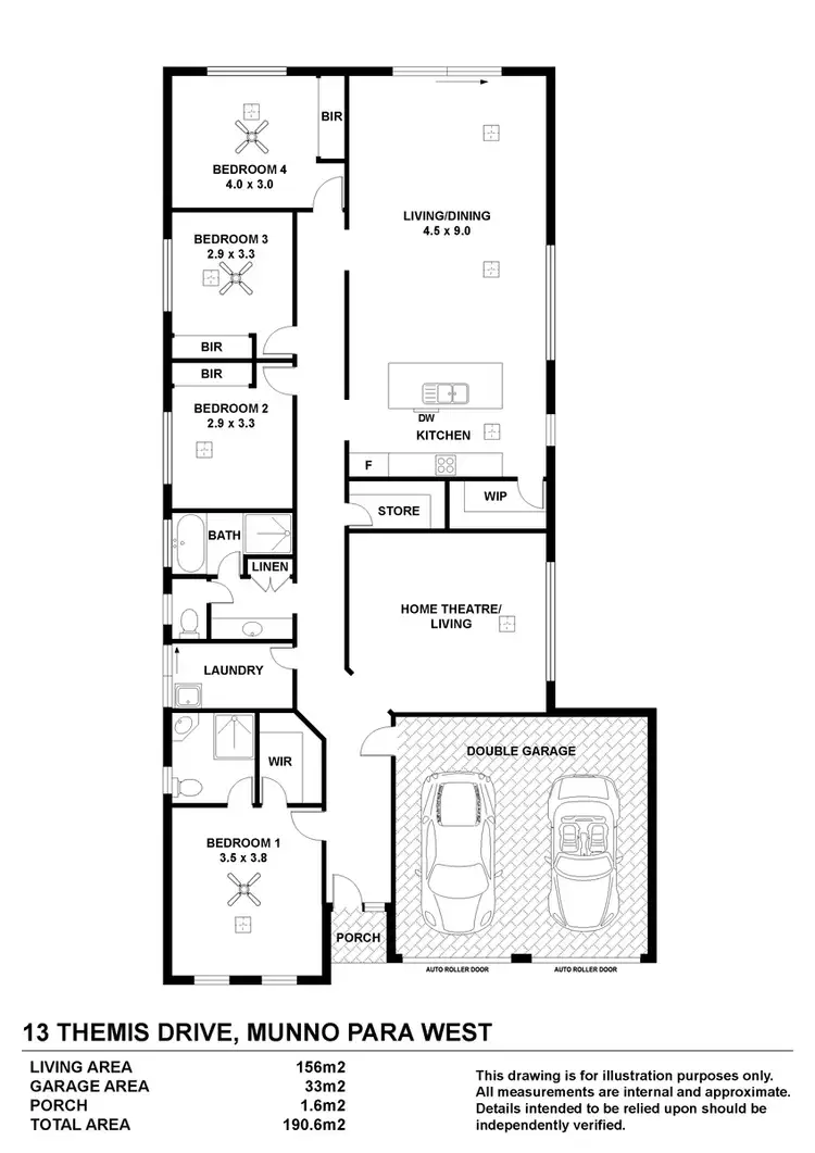 Floorplan of Homely house listing, 13 Themis Drive, Munno Para West SA 5115