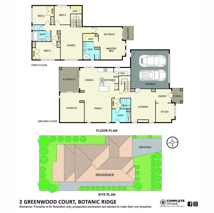Floorplan of Homely house listing, 2 Greenwood Court, Botanic Ridge VIC 3977