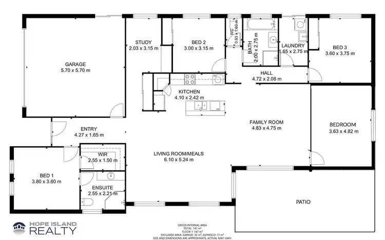 Floorplan of Homely house listing, 5 Casuarina Way, Helensvale QLD 4212