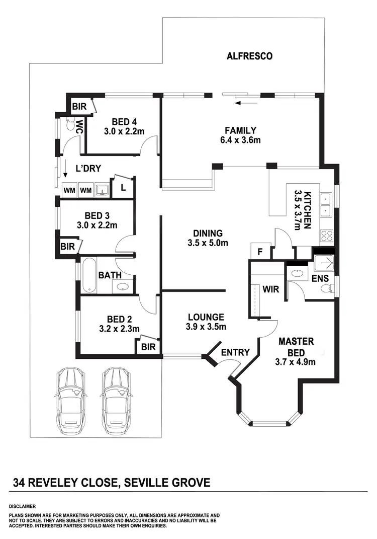 Floorplan of Homely house listing, 34 Reveley Close, Seville Grove WA 6112